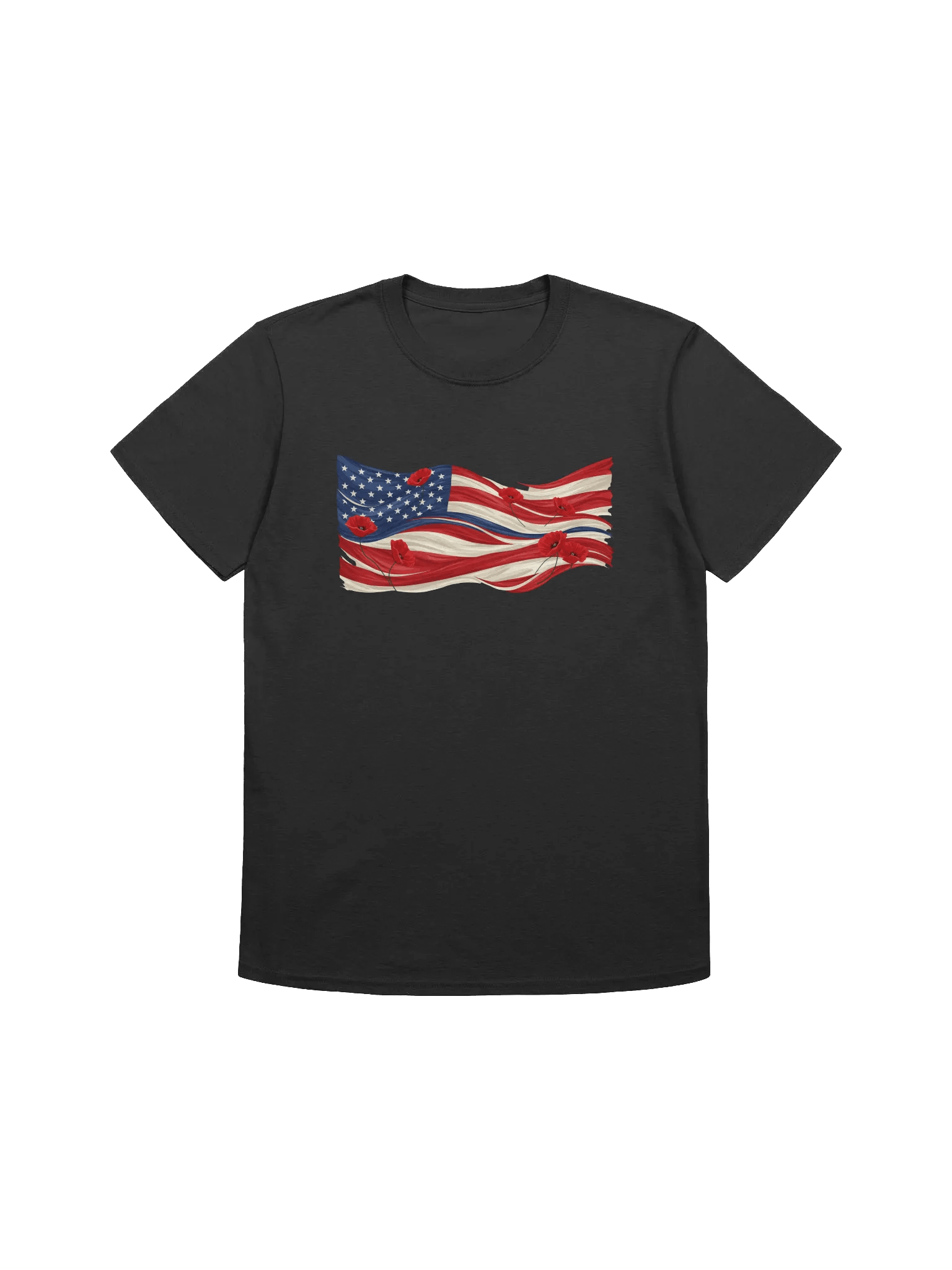 Poppies & Stripes Unisex Tee product image (3)