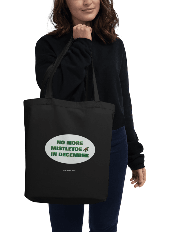 No More Mistletoe in December Lyric Illustration Tote Bag product image (2)
