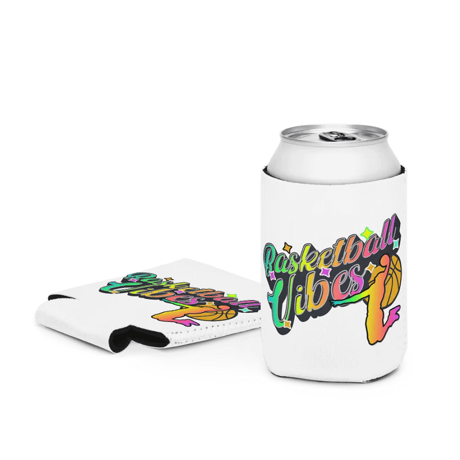 Basketball Vibes Rainbow Can Cooler product image (3)