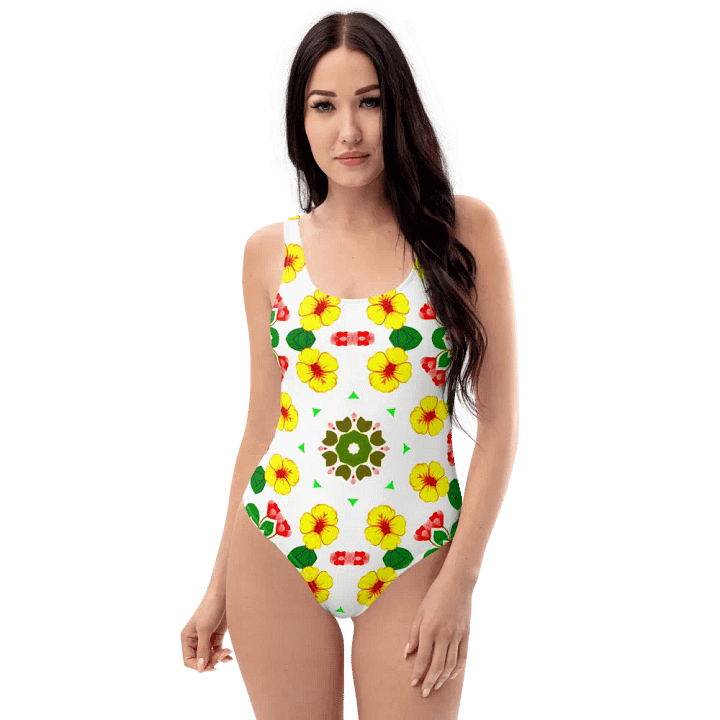 Symmetrical Blossom All-Over Swimsuit product image (1)