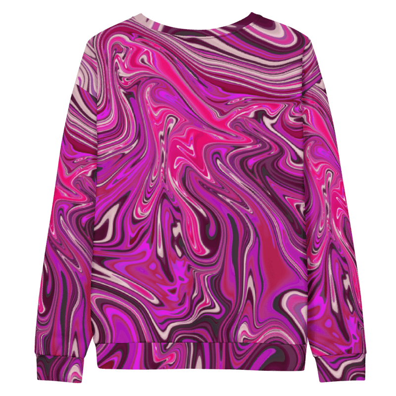Sweatshirt - Pink and Purple Digital Fluid Art product image (10)
