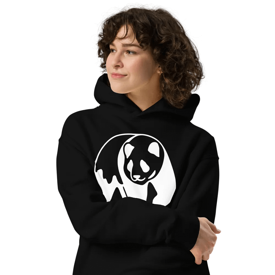 Panda huddy black colour product image (5)