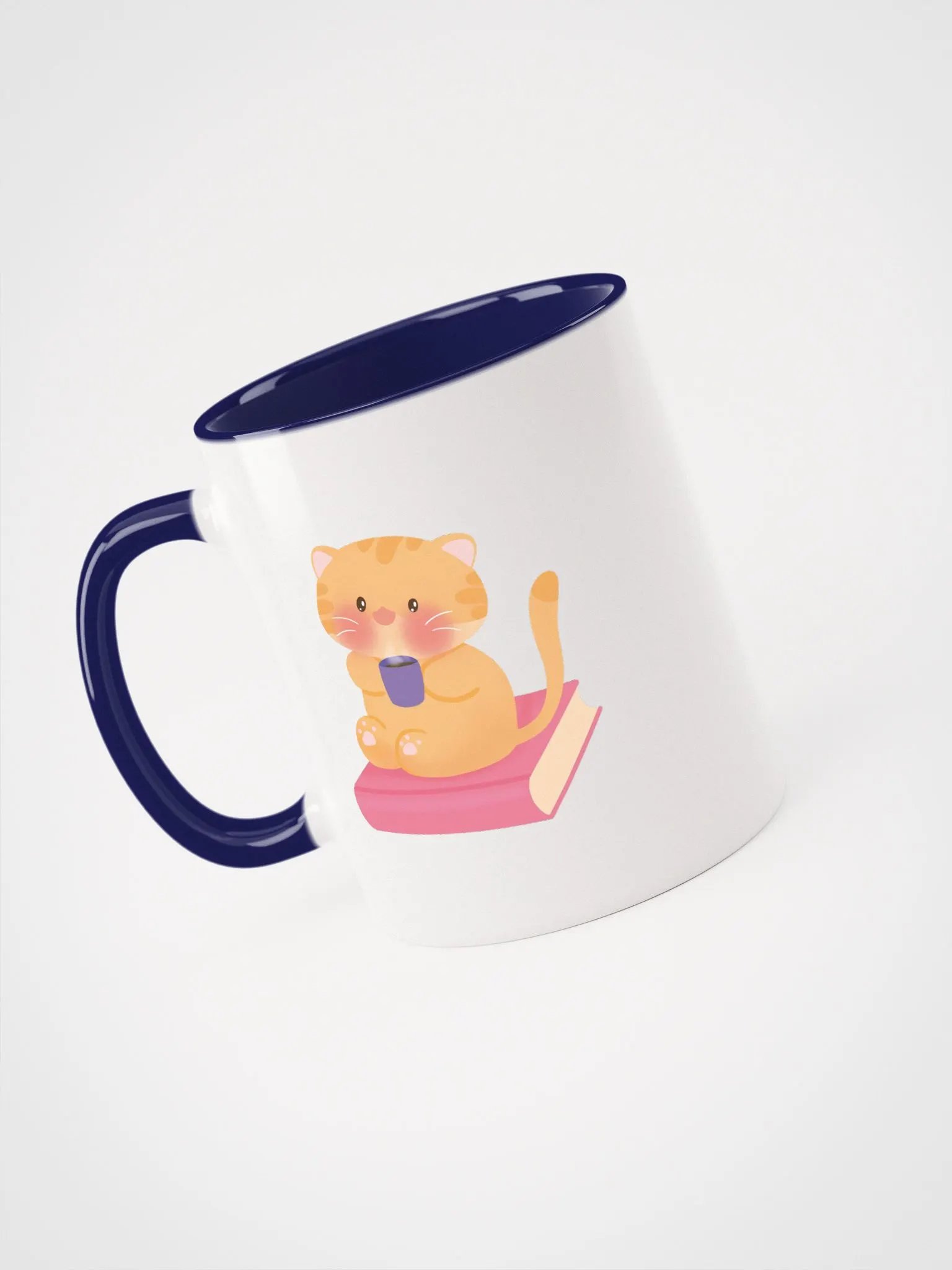Books, Coffee & Cat Ceramic Mug product image (3)
