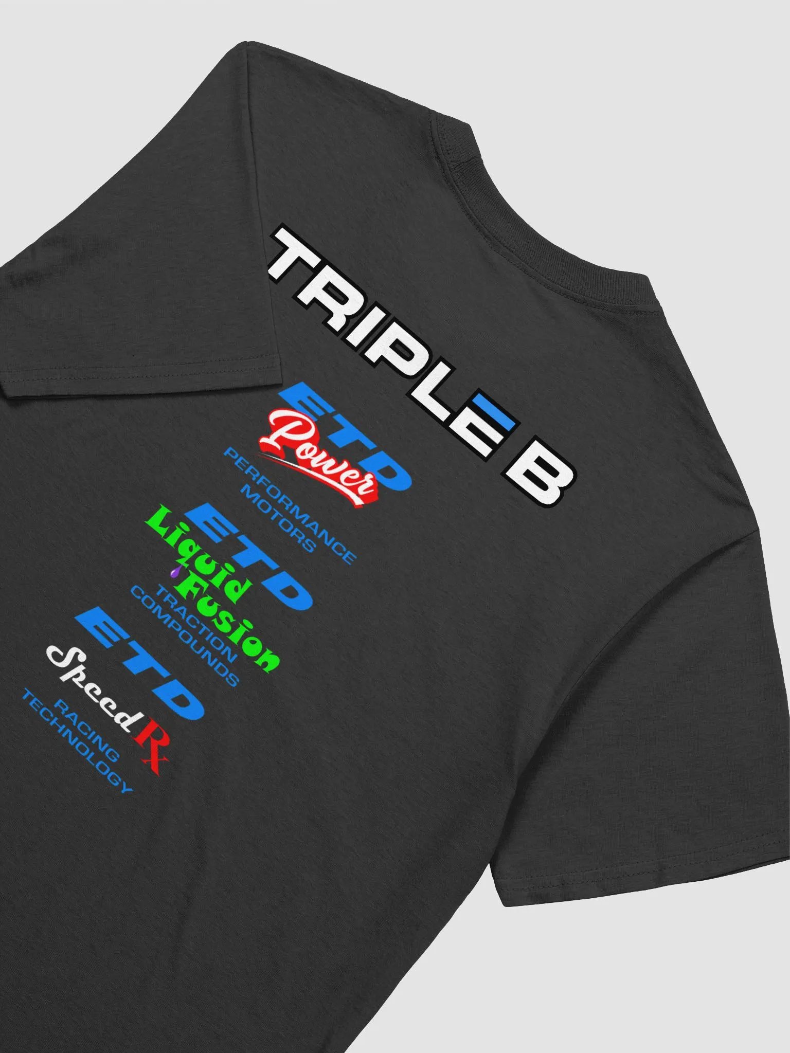 Triple B Racing tee w/ back (Black) product image (4)
