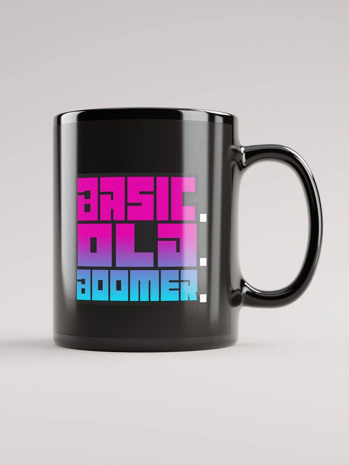 BASIC OLD BOOMER BLACK MUG product image (2)