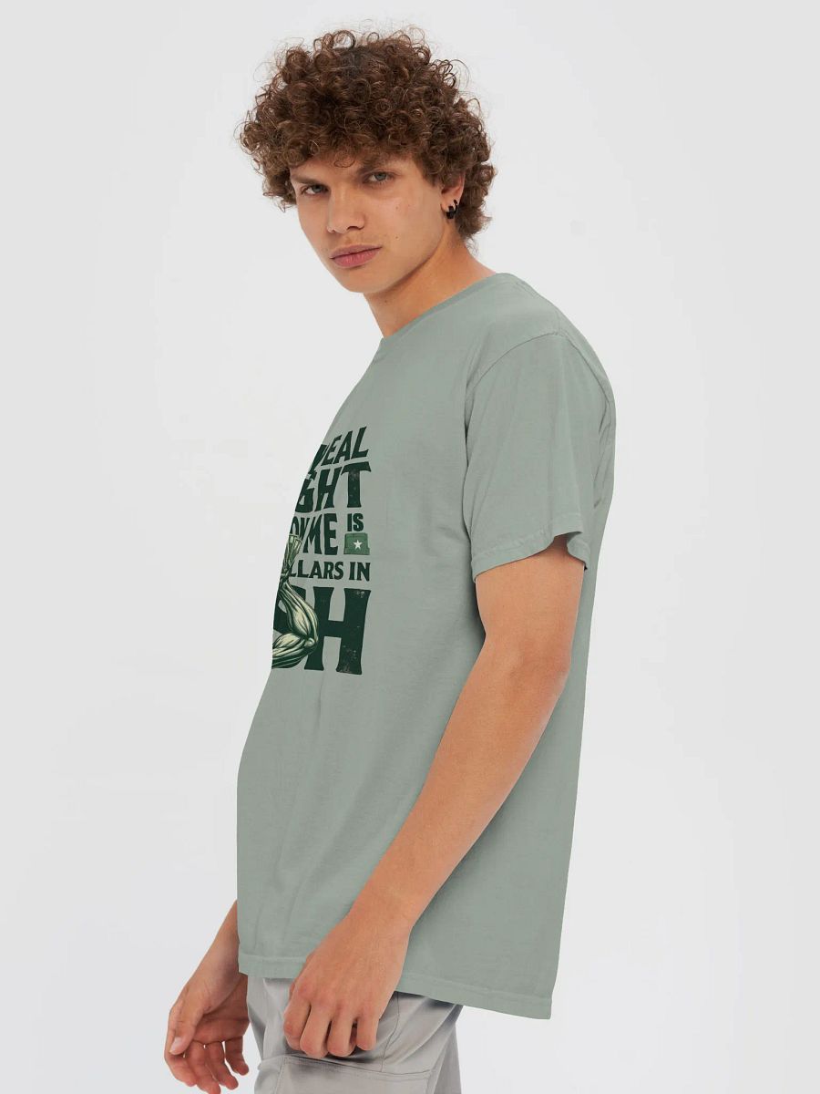 Cash Gains Over Gym Gains - Vintage Comfort: Garment-Dyed Cotton T-Shirt product image (7)