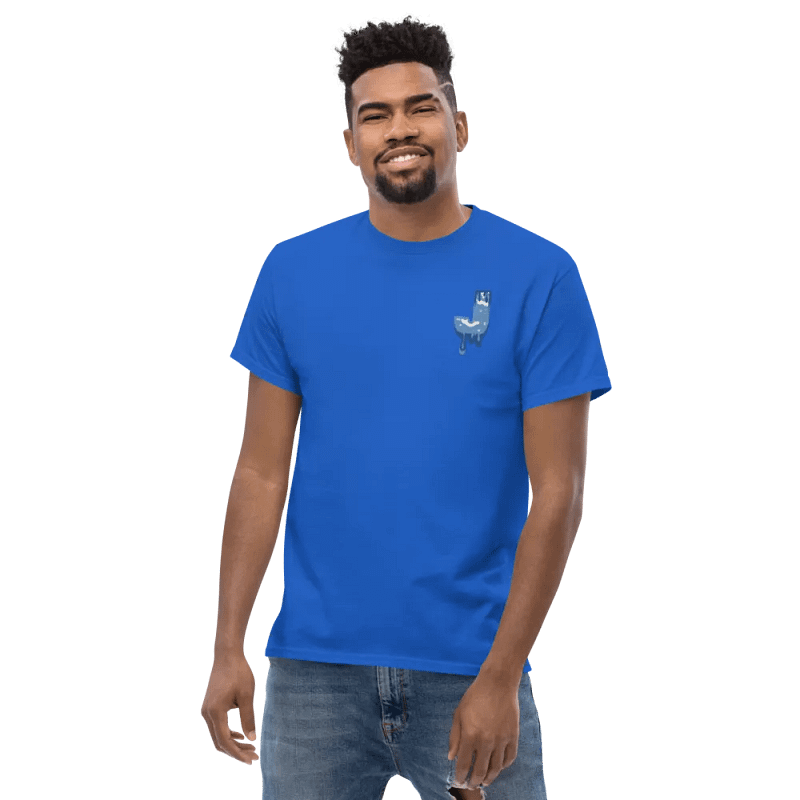 Premium Blue Melting J T-Shirt