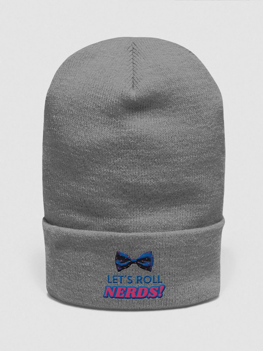 Let's Roll Nerds! Bow Tie Beanie product image (3)