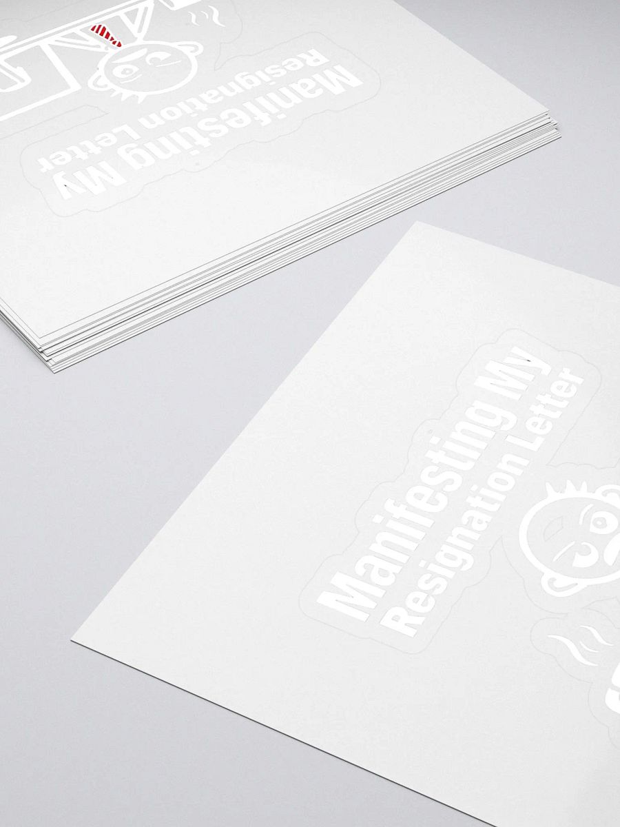 Manifesting My Resignation Letter Stickers product image (4)