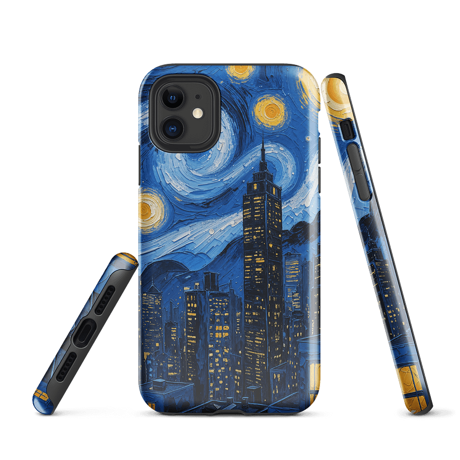 Starry Night Cityscape iPhone® Tough Case product image (1)