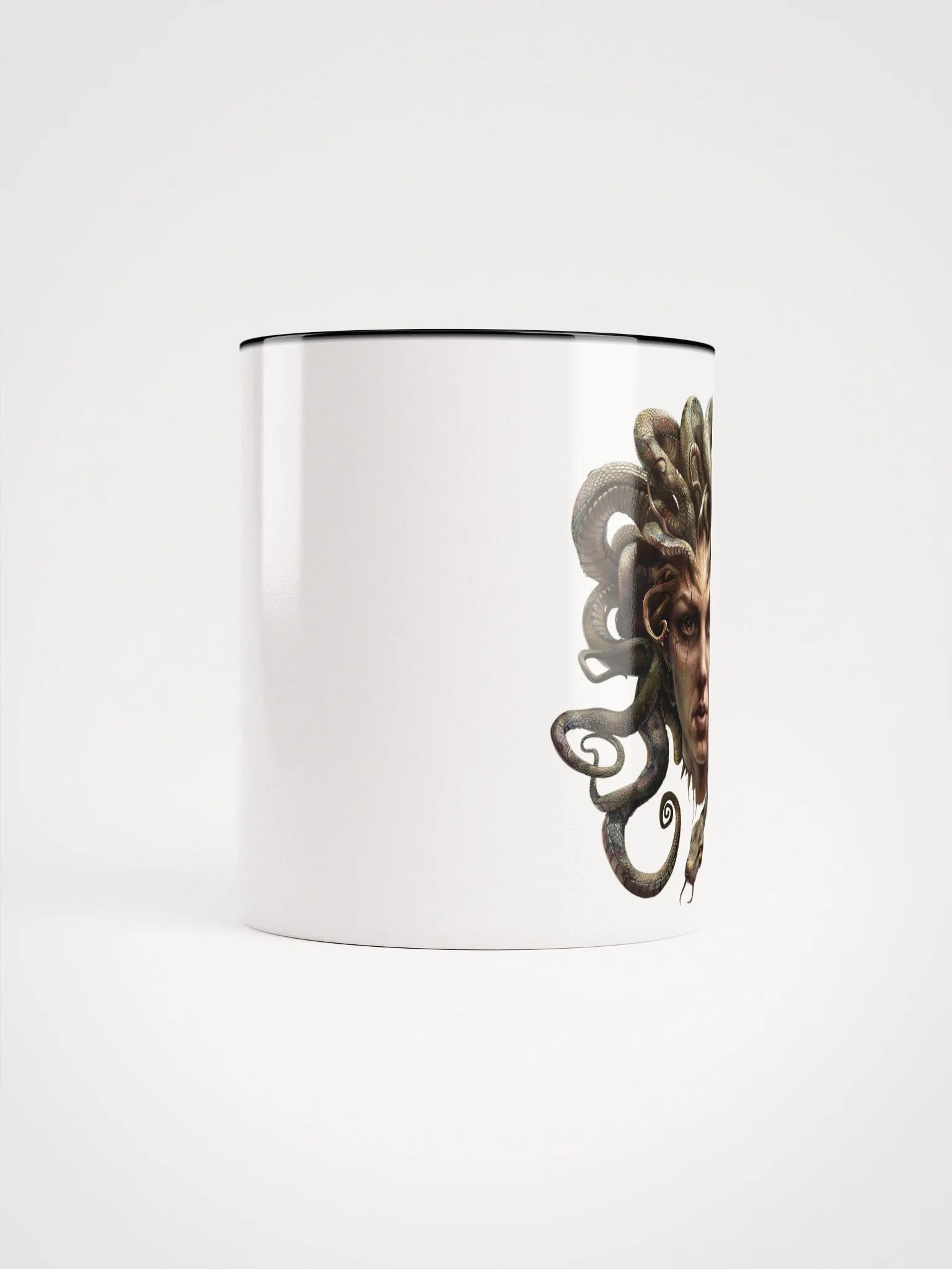 Medusa - The Gorgon - Ceramic Mug with Black Color Inside product image (9)
