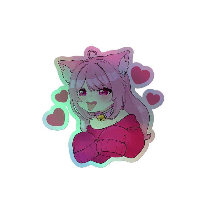 Begging Kitty Holographic Stickers product image (2)