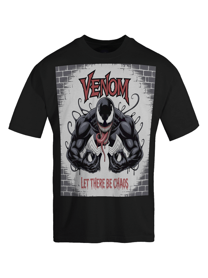 Let There Be Chaos: Venom Graffiti Faded Oversized Tee product image (1)