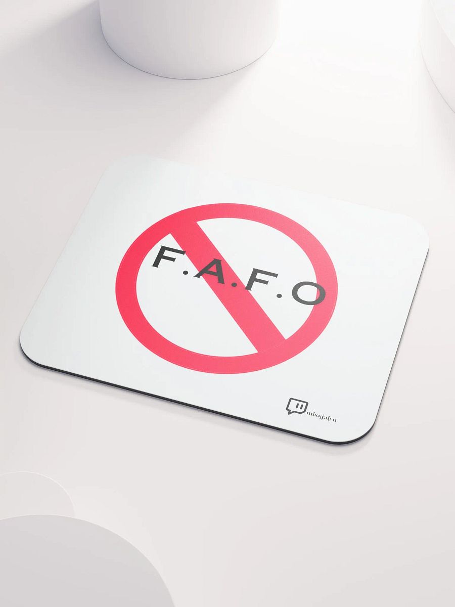 F.A.F.O Mouse Pad w/ logo product image (3)