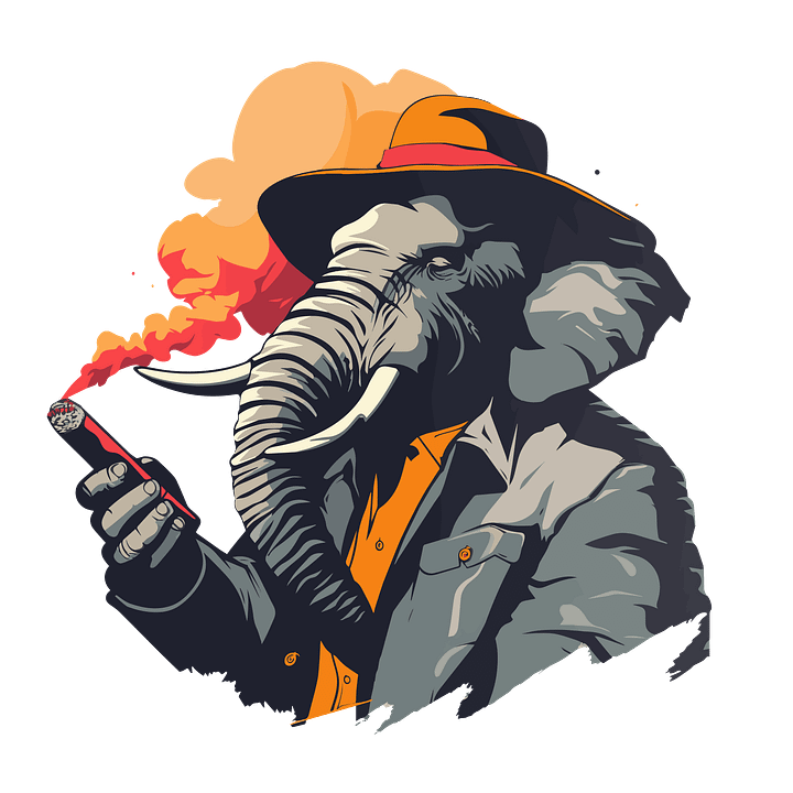 Badass Elephant - Crewneck Sweatshirt product image (2)
