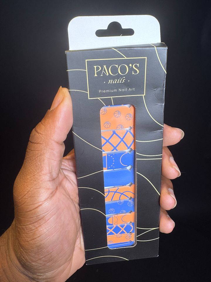 NY Orange & Blue Nail Wraps product image (1)