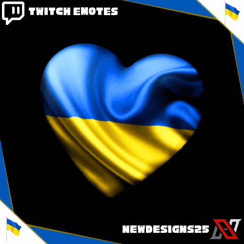 Ukraine Animated Heart Emote product image (2)