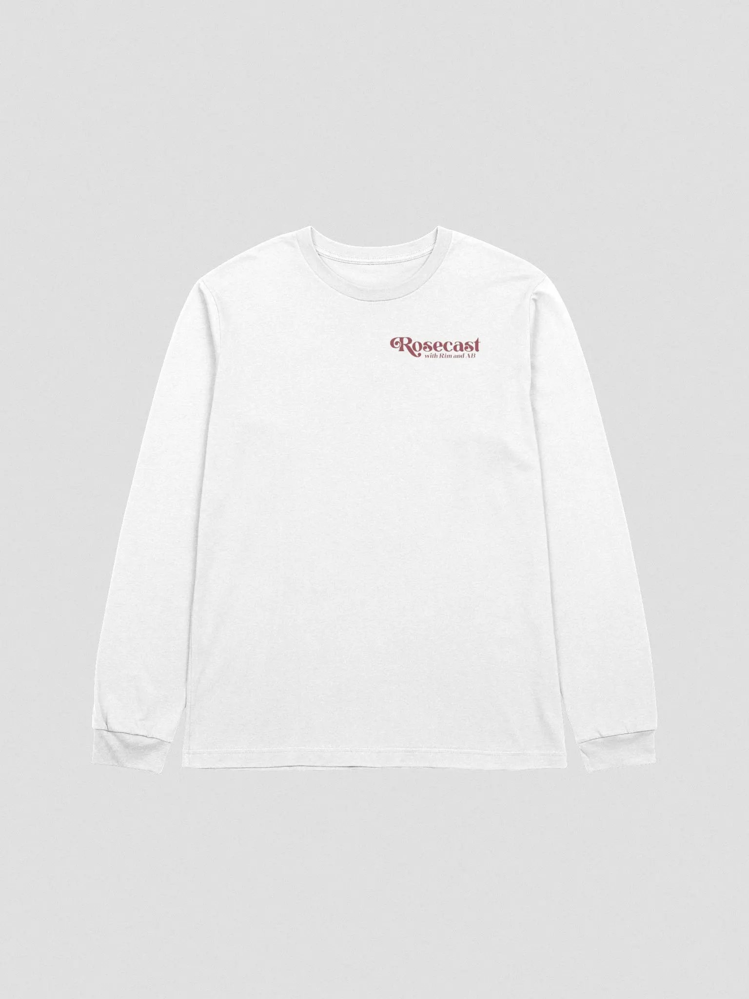 Retro Rose Long-Sleeve T-Shirt (Front and back) product image (2)