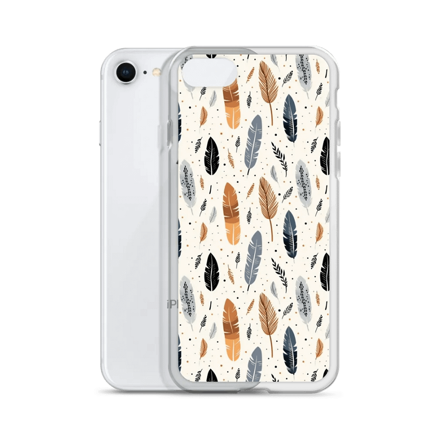 Whispering Feathers Clear iPhone® Case product image (2)