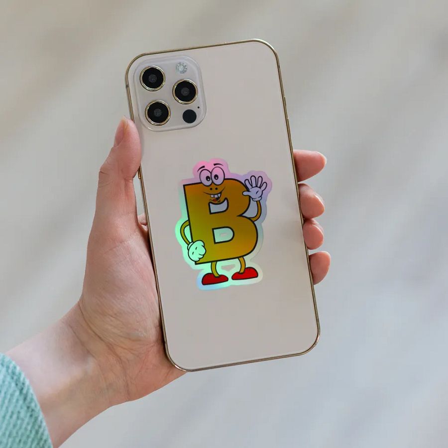 B Holographic Cartoon Character Sticker product image (8)