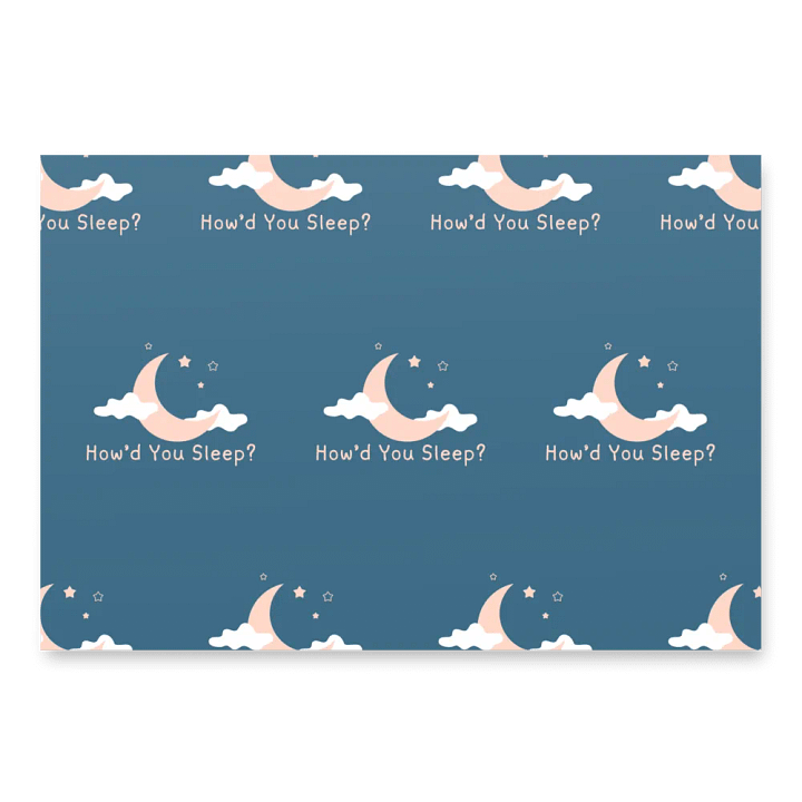 How'd You Sleep Wrapping Paper product image (2)