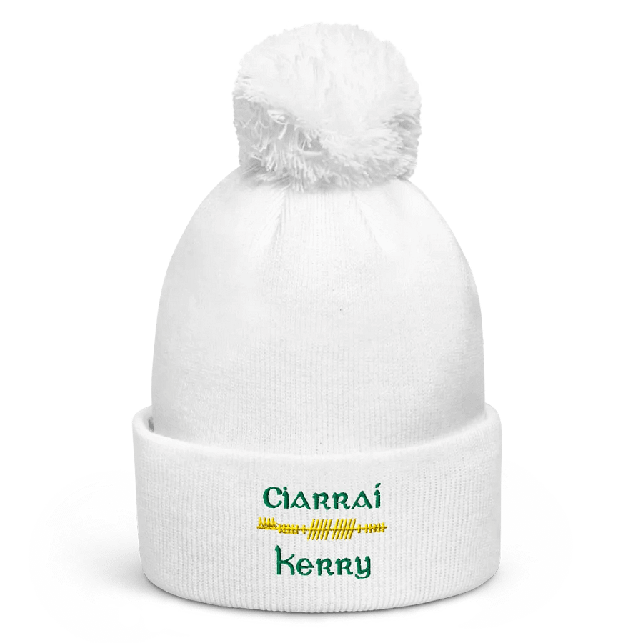 Kerry/Ciarraí Orthodox style Ogham embroidered embroidered Pom-Pom Beanie product image (5)