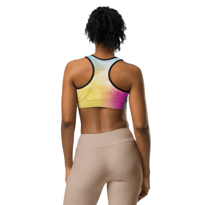 Blur cloud rainbow Design Sports Bra - V3 product image (1)