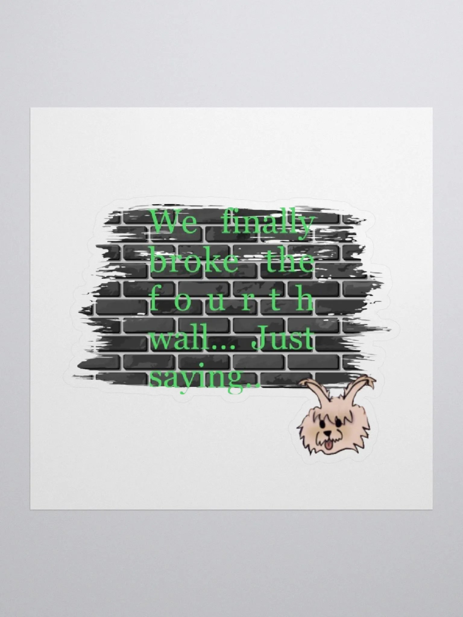 Broken 4th Wall Sticker product image (1)