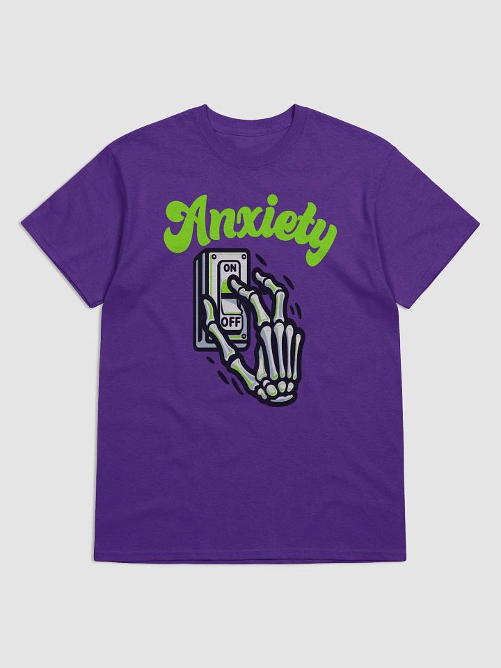 Anxiety On-Off Switch T-Shirt – Cool & Edgy Skeleton Design product image (1)