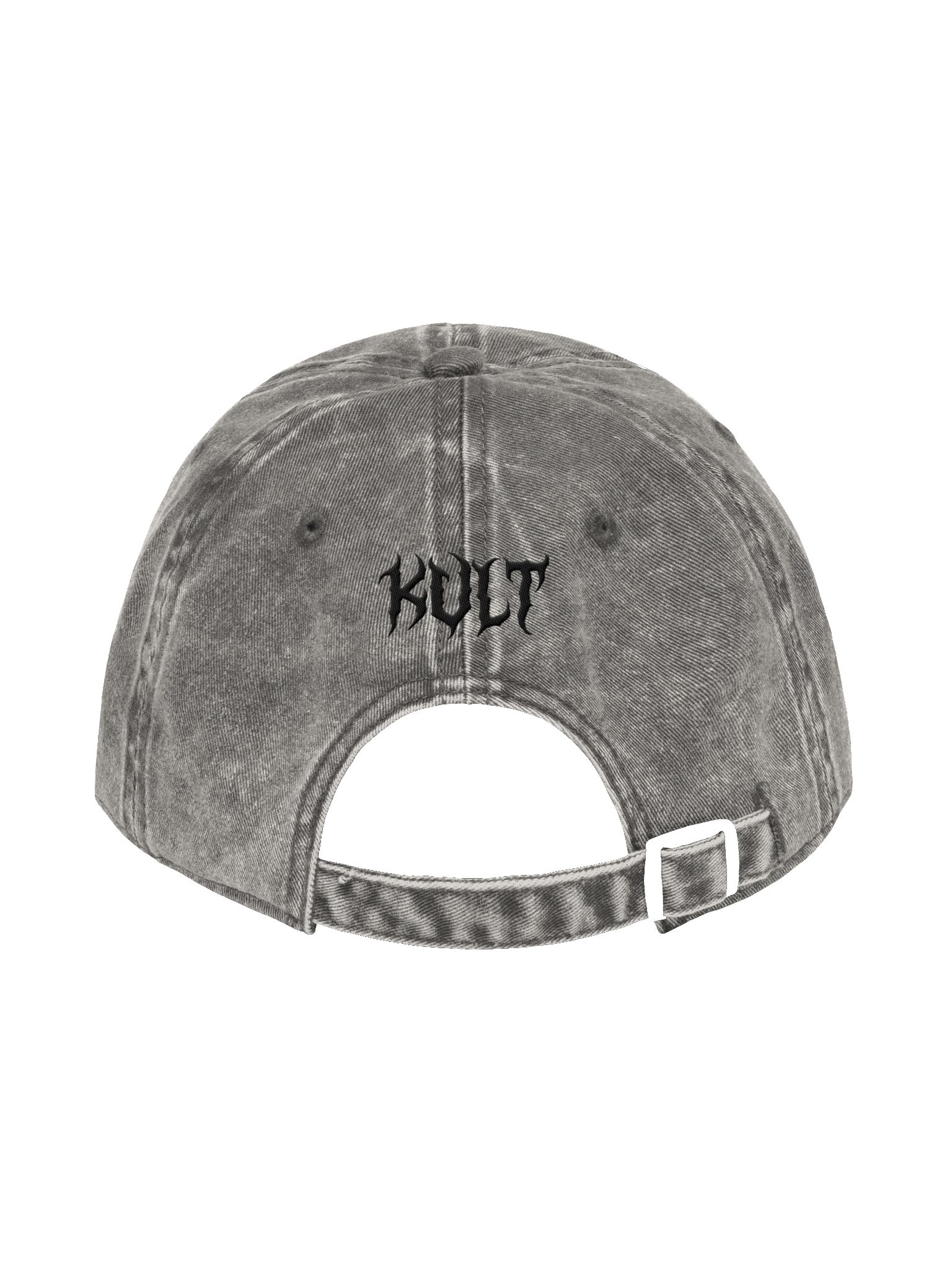 Kat Kult Vintage Wash Dad Hat (Black logo) product image (17)