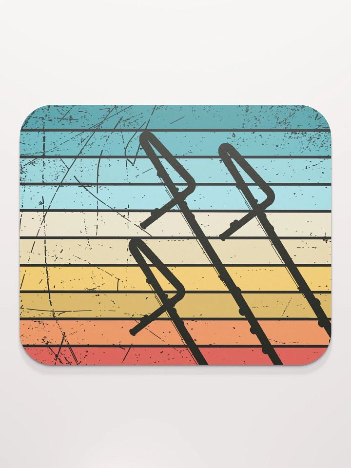Retro Abstract Flute Mouse Pad - Contrabass product image (1)