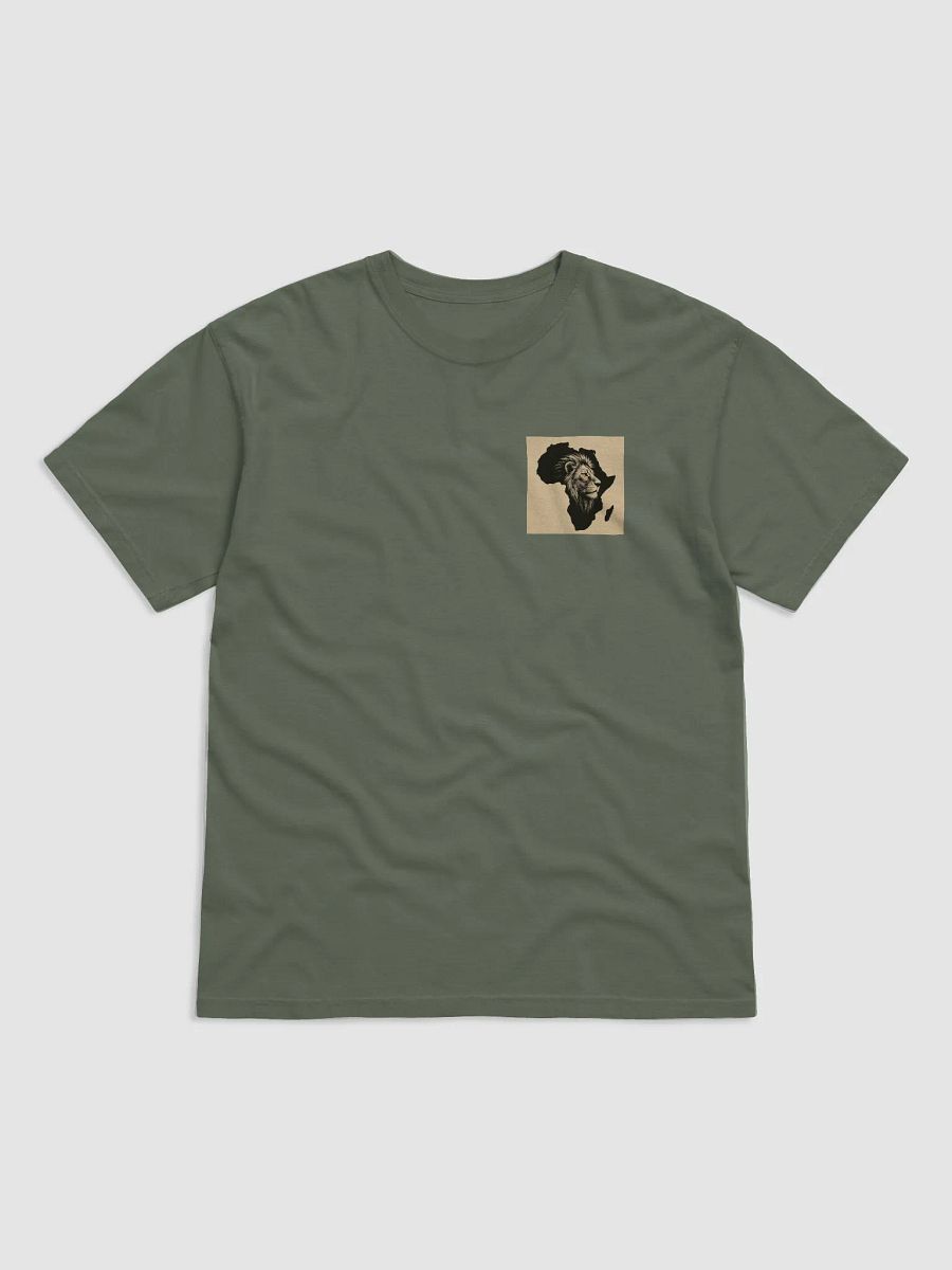 African Continet with Male lion T-shirt product image (1)