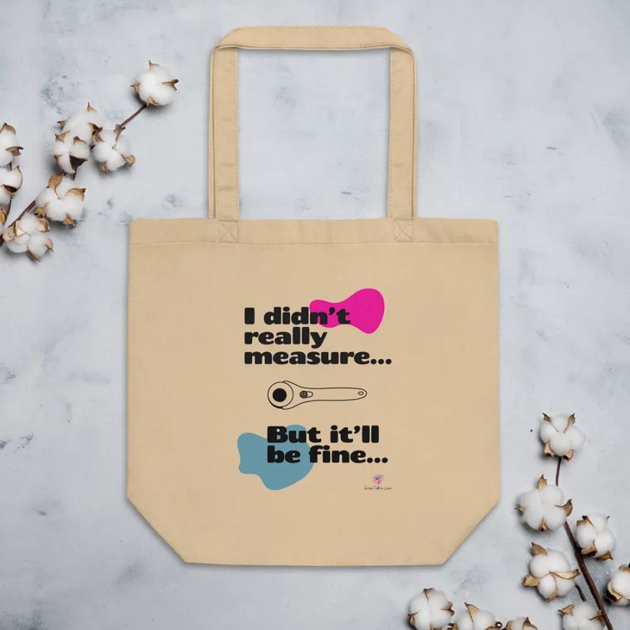 'I didn't measure...' Scrap Fabric Love Tote Bag product image (4)
