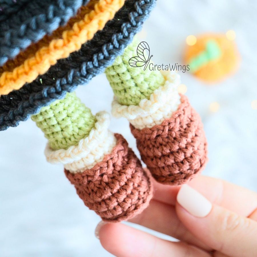 Witch Alana Amigurumi Pattern - Crochet Your Own Spooky Cute Witch! (Digital Download) product image (4)