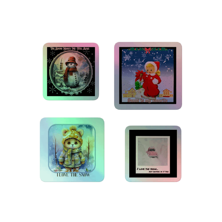 I Love Snow Holo Sticker Pack product image (2)
