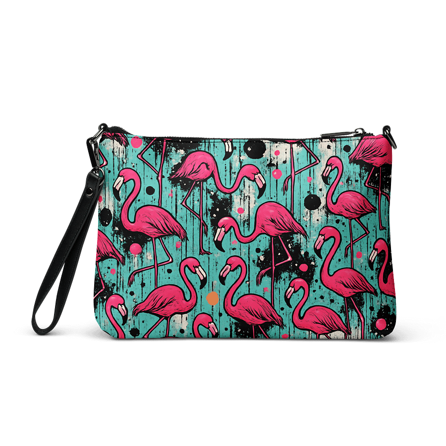 Flamingos Paint Neon Graffiti Pop Art - Crossbody Bag product image (3)