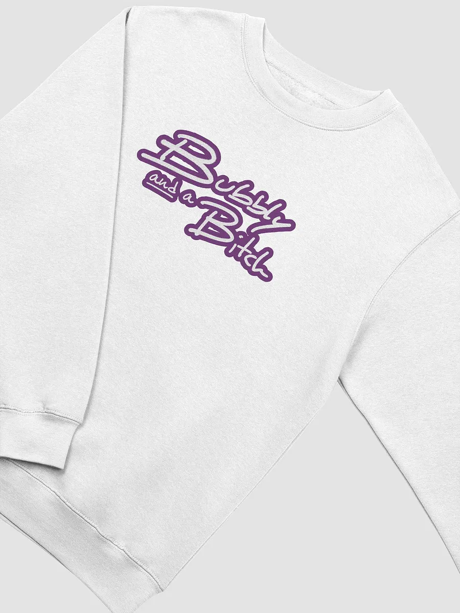 Bubbly and a B*tch (lined design, #763D7D) printed crewneck product image (27)
