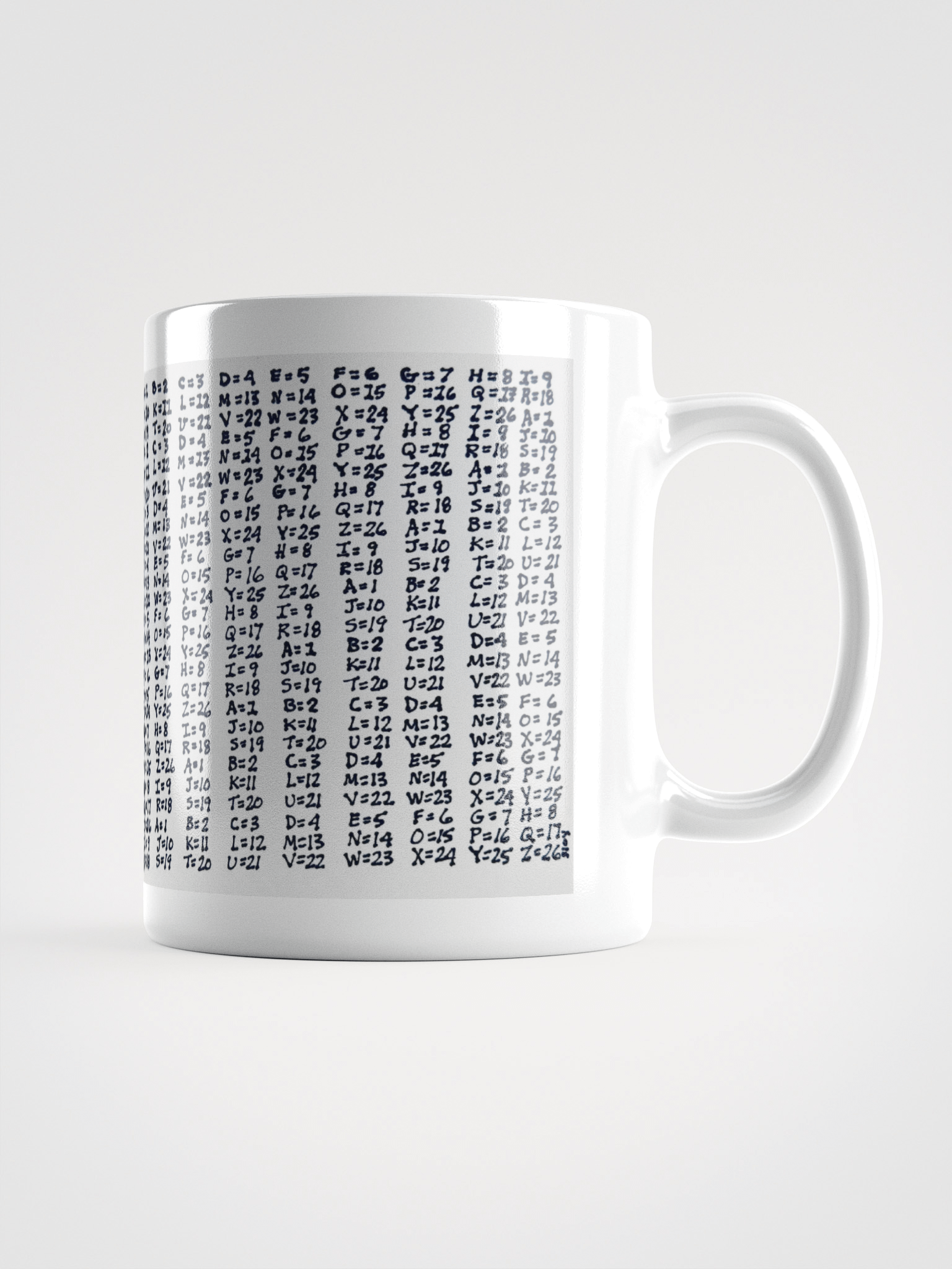 Cipher White Glossy Mug product image (1)