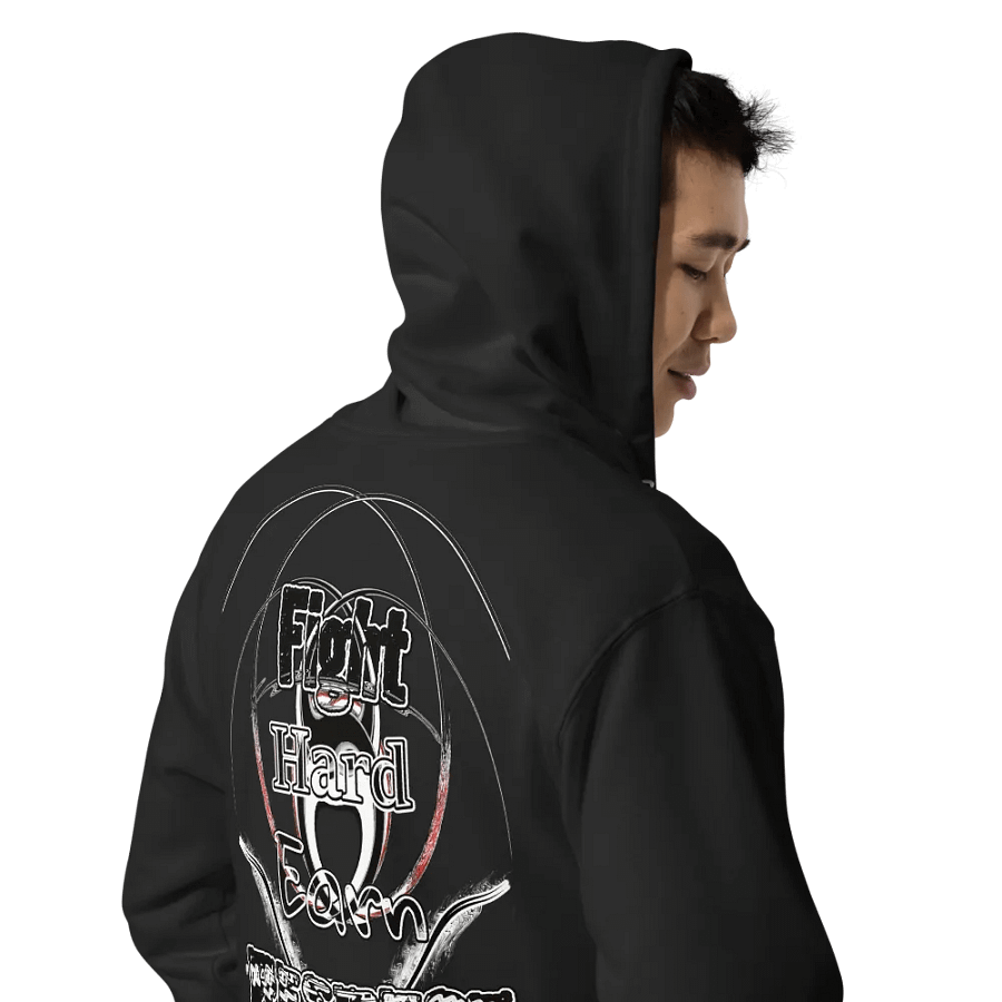 Fight Hard Earn Respect - Embroidered - Fleece Zip Up Hoodie product image (11)