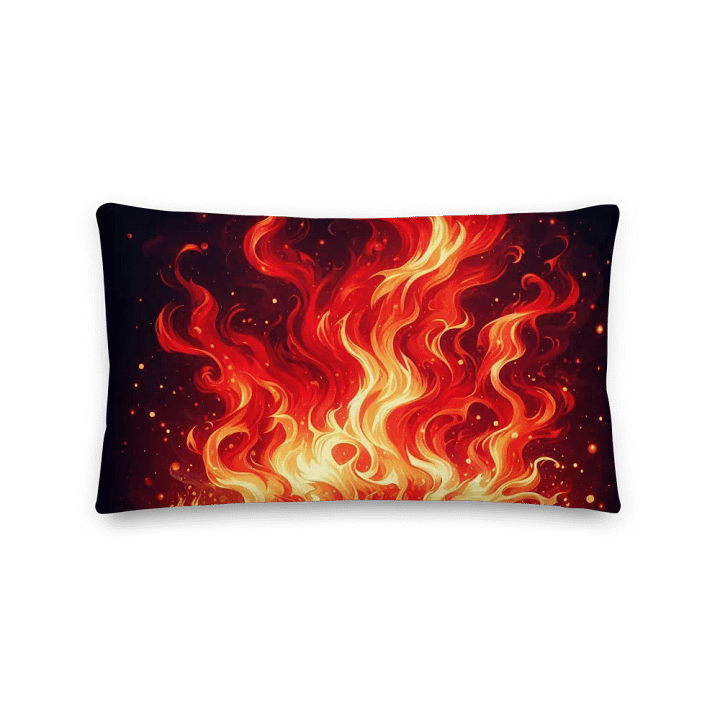 Inferno Blaze Premium Pillow | AI Design product image (2)