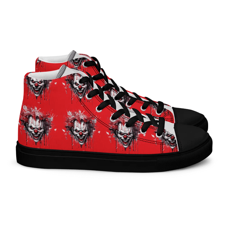 Sinister Clown Red Men's High Top Shoes product image (2)