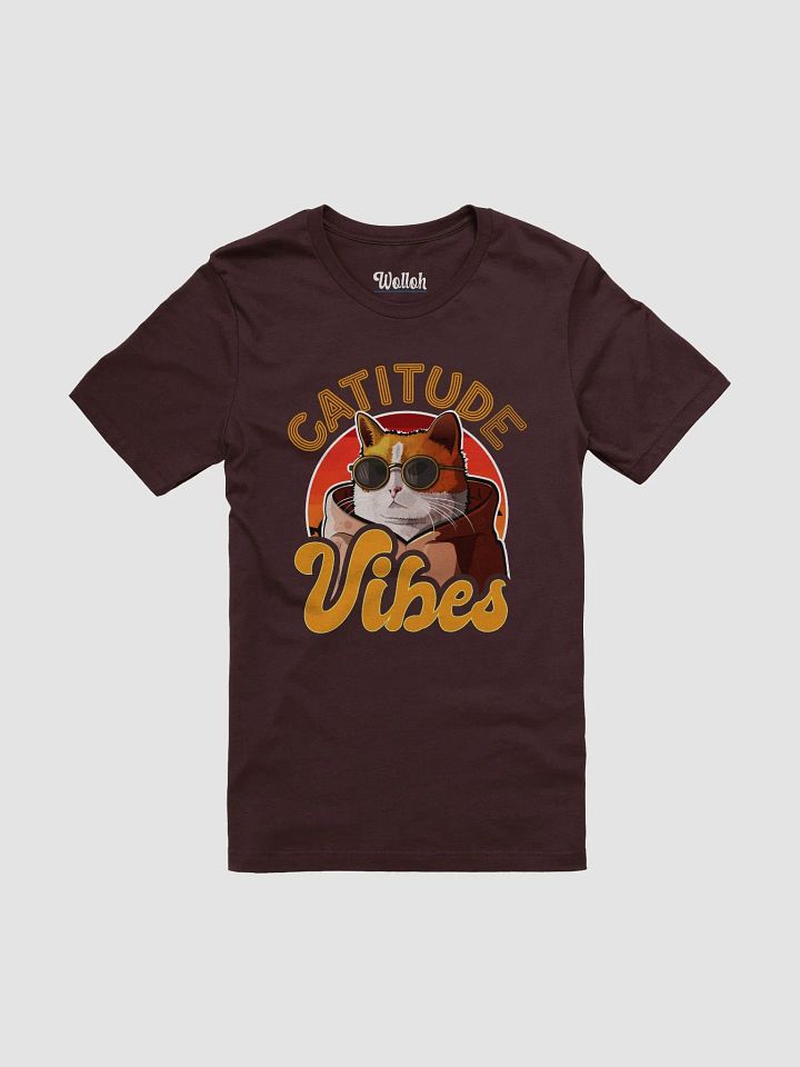 Catitude Vibes Summer T-Shirt - Chill Style for Cat Lovers product image (1)