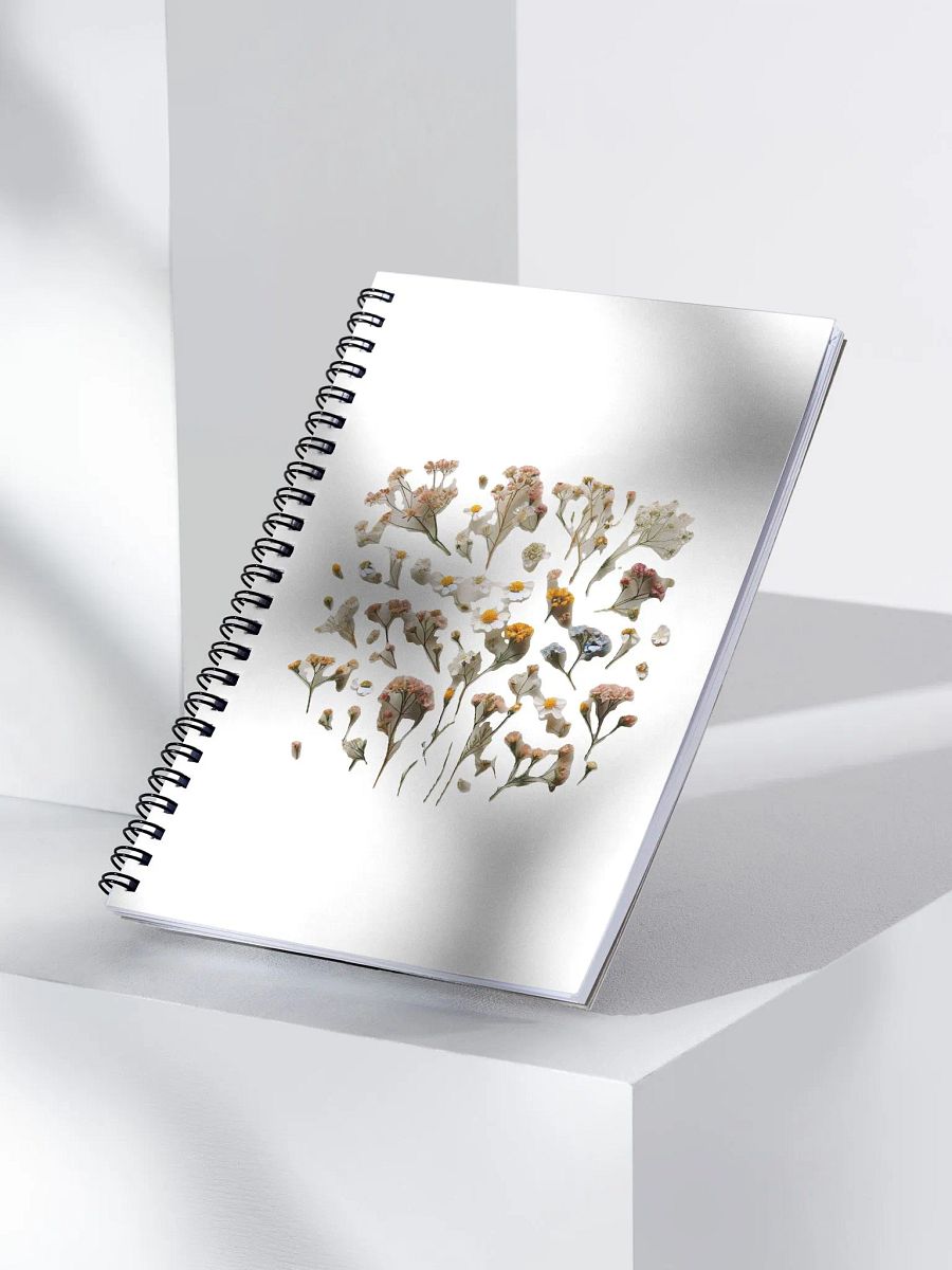 simple wildflower spiral notebook product image (3)
