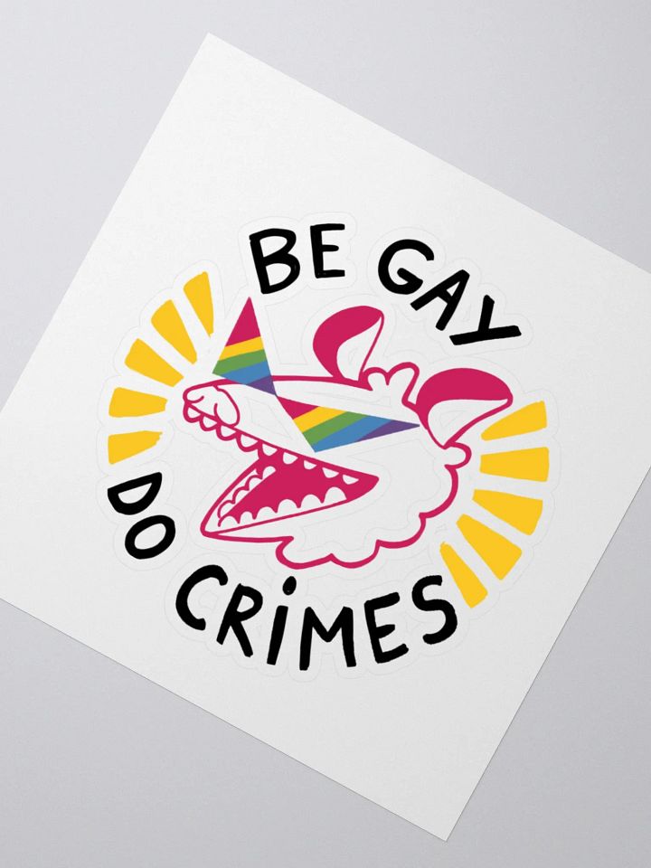 Be Gay Do Crimes Sticker product image (2)