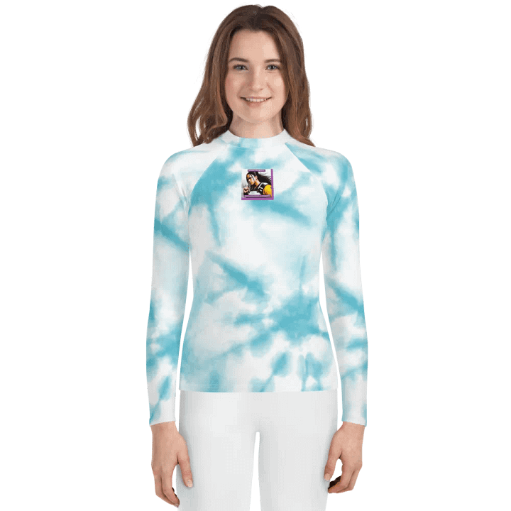 Armored Tie-Dye Teen Rash Guard product image (1)