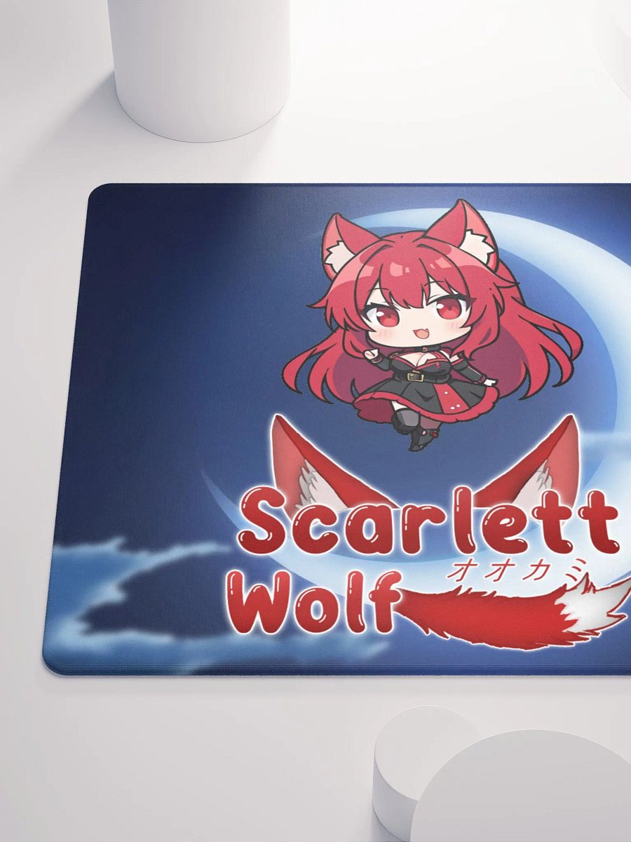 Scarlett Wolf Blue Moon Gamming Mouse Pad product image (5)