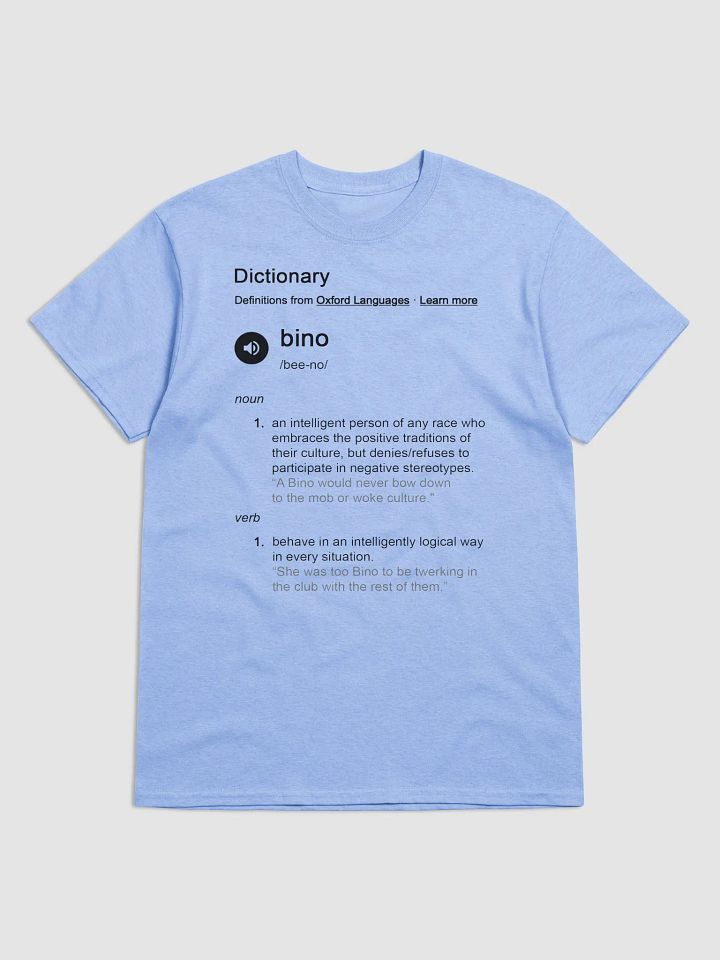Black Letter BINO Definition T-Shirt product image (1)