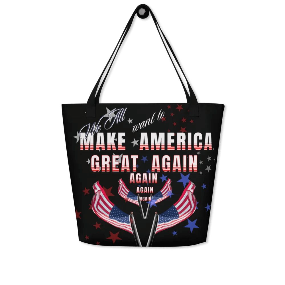 Patriotic Statement Tote Bag for moms dads shoppers product image (4)