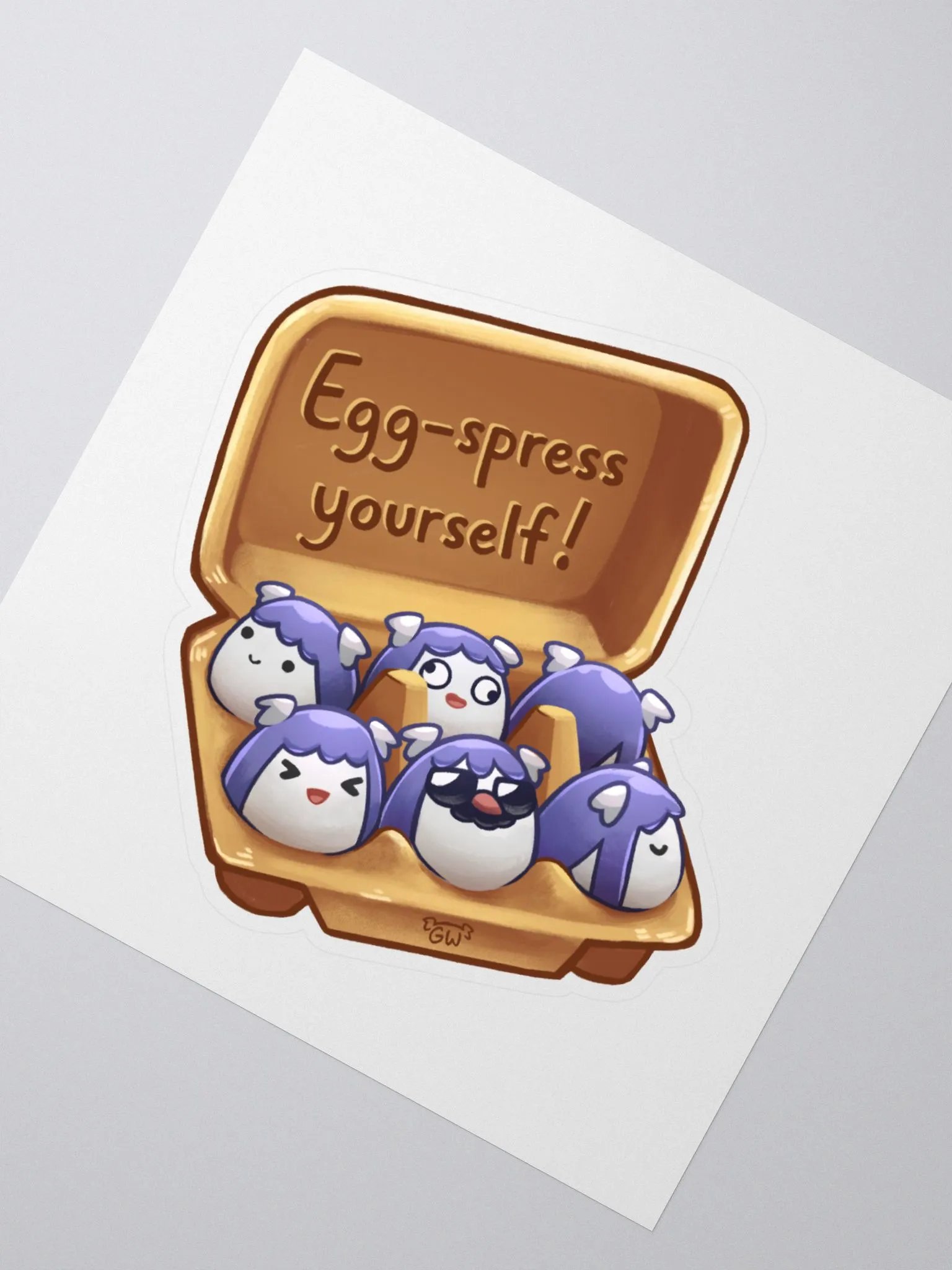 Egg-spress Yourself GravyEgg Sticker product image (2)