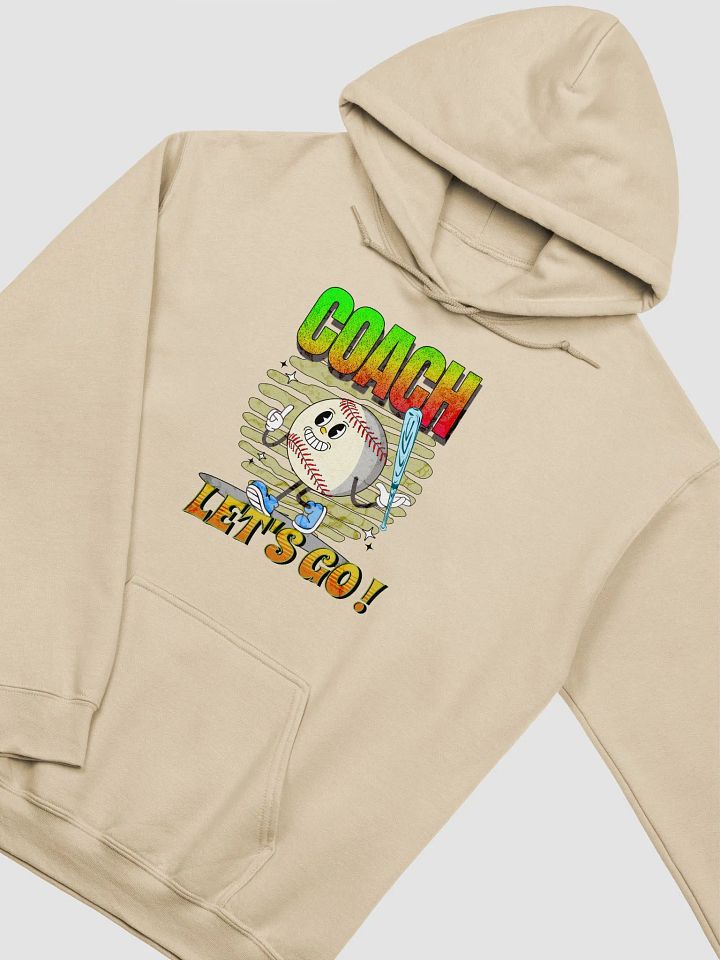Retro Mascot Coach Lets Go Baseball Character Hoodie product image (20)